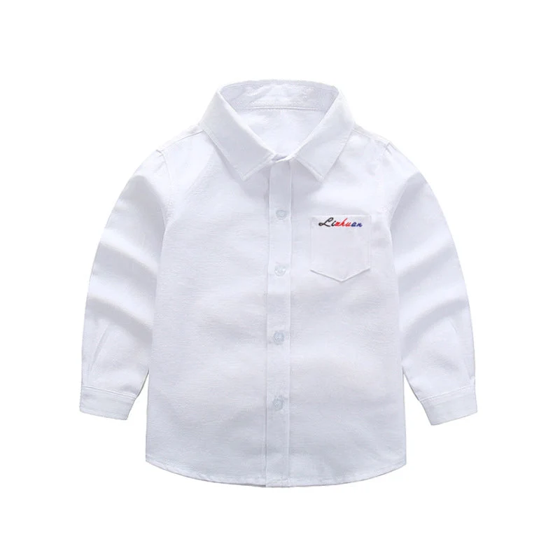 Damen elegantes Langarmhemd mit feiner Stickerei Drune
