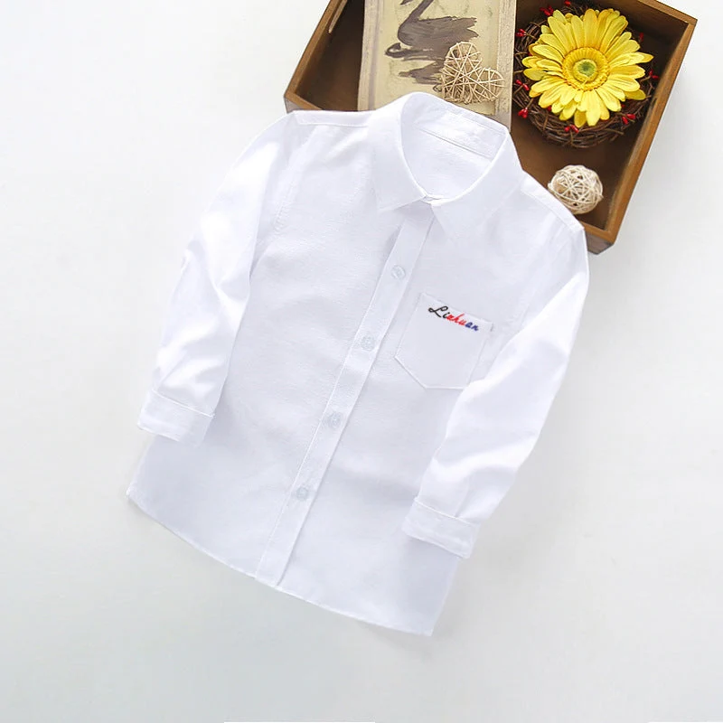 Damen elegantes Langarmhemd mit feiner Stickerei Drune