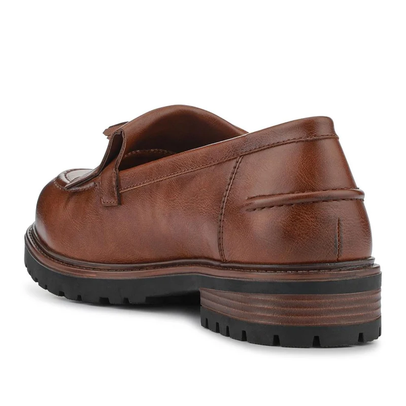 Wide Fit Tasselled Moccasins - WOIL42039 / 327 928 - Tan