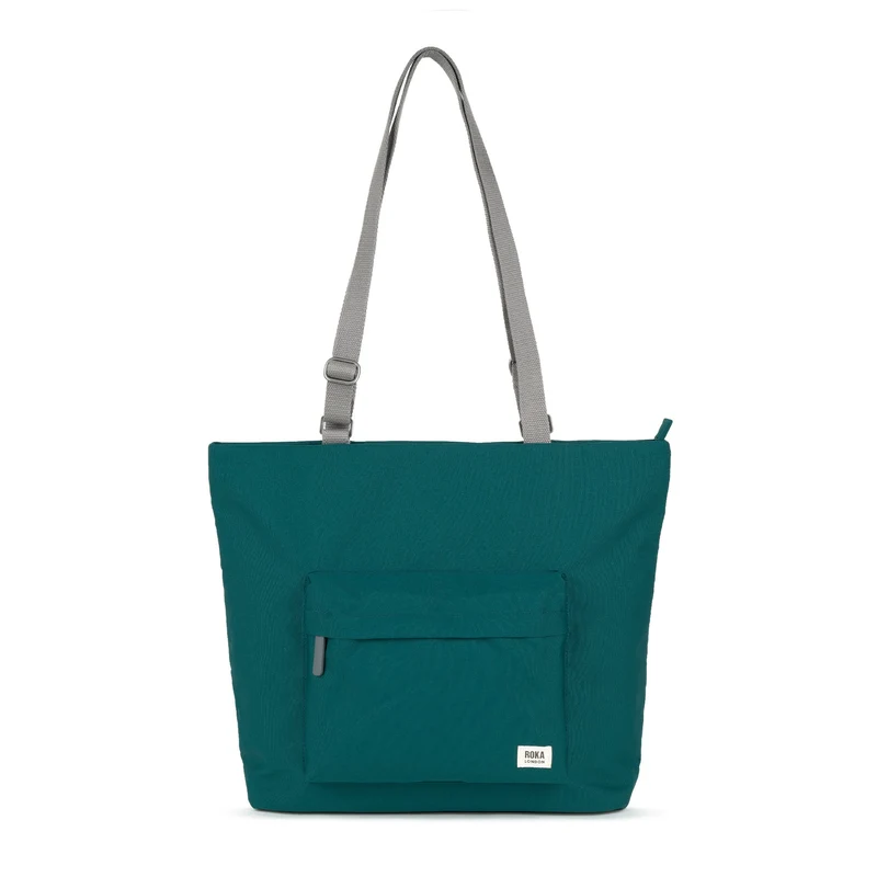 ROKA Trafalgar B Blaugrüne Tasche aus recyceltem Canvas