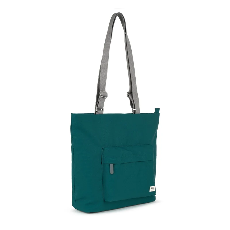 ROKA Trafalgar B Blaugrüne Tasche aus recyceltem Canvas