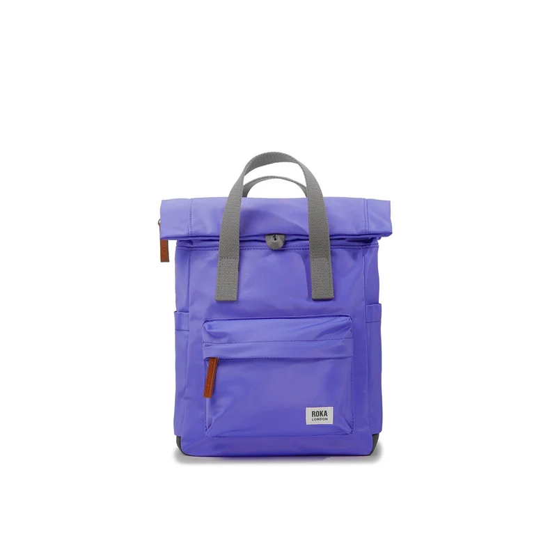 ROKA Canfield B Simple Lila Kleine Tasche aus recyceltem Nylon