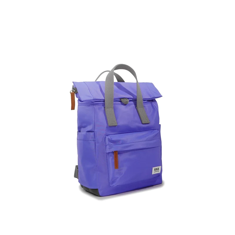 ROKA Canfield B Simple Lila Kleine Tasche aus recyceltem Nylon