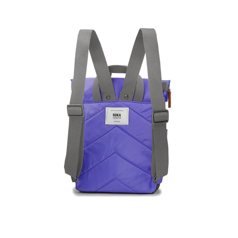 ROKA Canfield B Simple Lila Kleine Tasche aus recyceltem Nylon