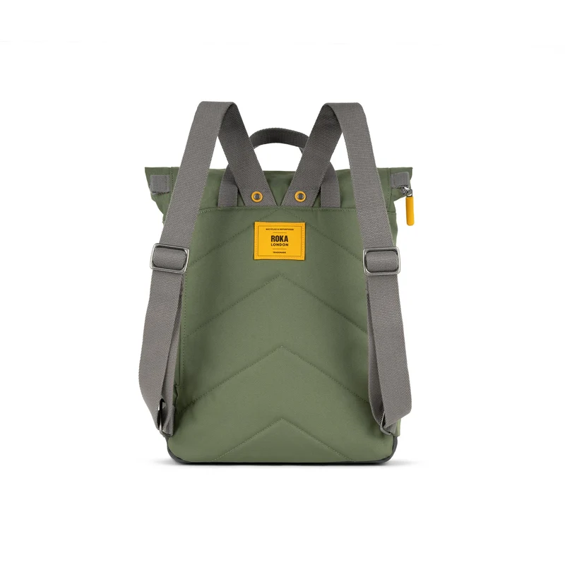 ROKA Gelbes Etikett Canfield B Granite Medium Tasche aus recyceltem Canvas
