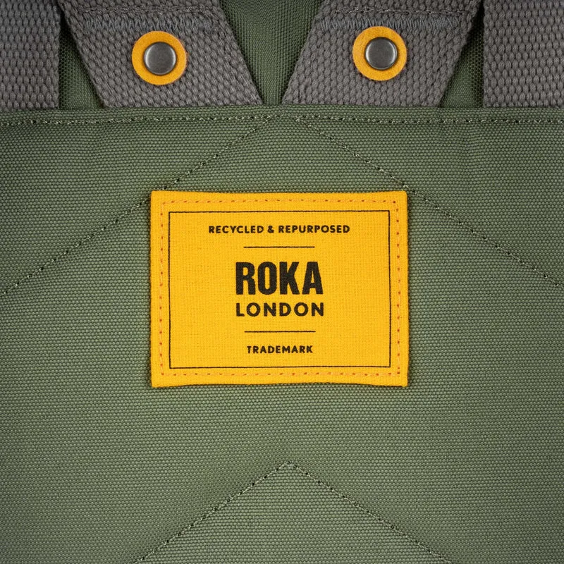 ROKA Gelbes Etikett Canfield B Granite Medium Tasche aus recyceltem Canvas