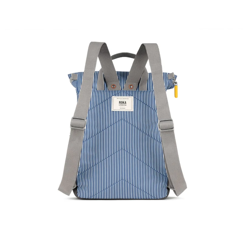 ROKA Canfield B Hickory Stripe Medium Tasche aus recyceltem Canvas