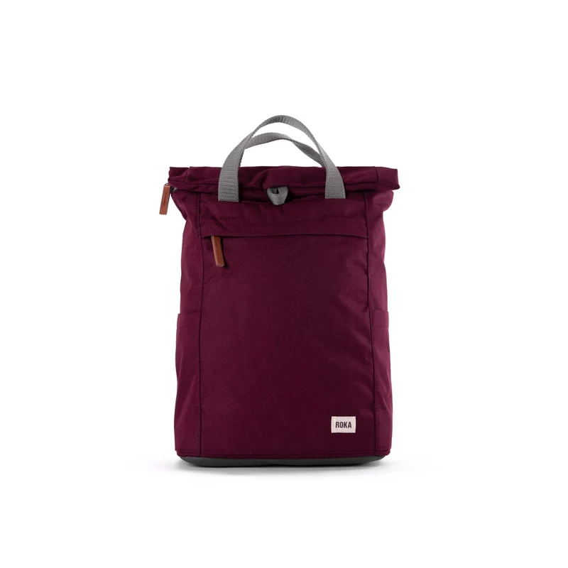 ROKA Finchley Eine mittelgroße Tasche aus recyceltem Canvas in Sienna-Farbe