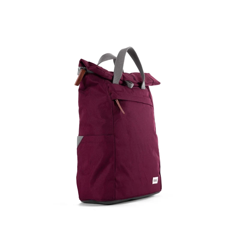 ROKA Finchley Eine mittelgroße Tasche aus recyceltem Canvas in Sienna-Farbe