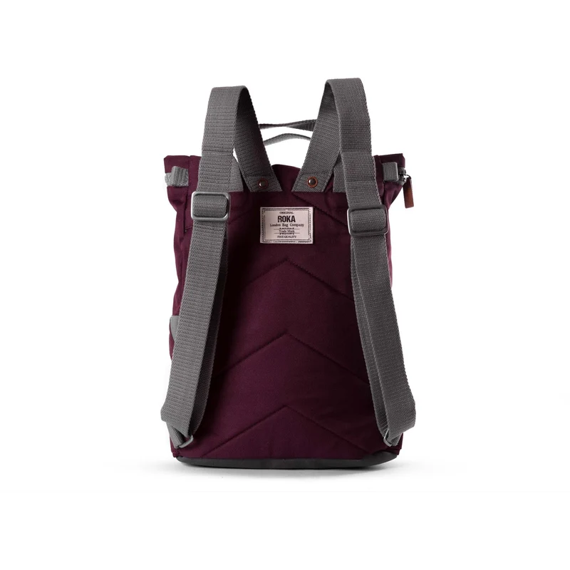 ROKA Finchley Eine mittelgroße Tasche aus recyceltem Canvas in Sienna-Farbe
