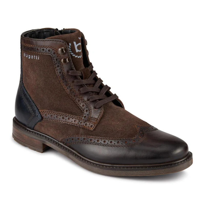 Bugatti Leather Wingtip Boots - BUG42506 / 327 676