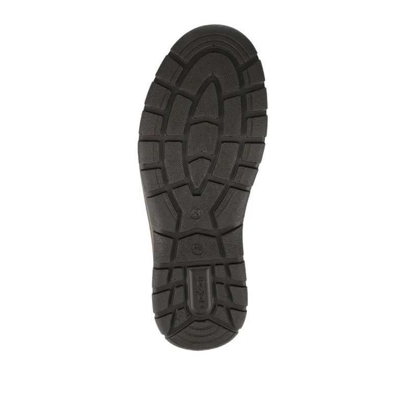 Rieker Extra-Wide Leather Slip-On Shoes - RKR42515 / 327 829 - Brown