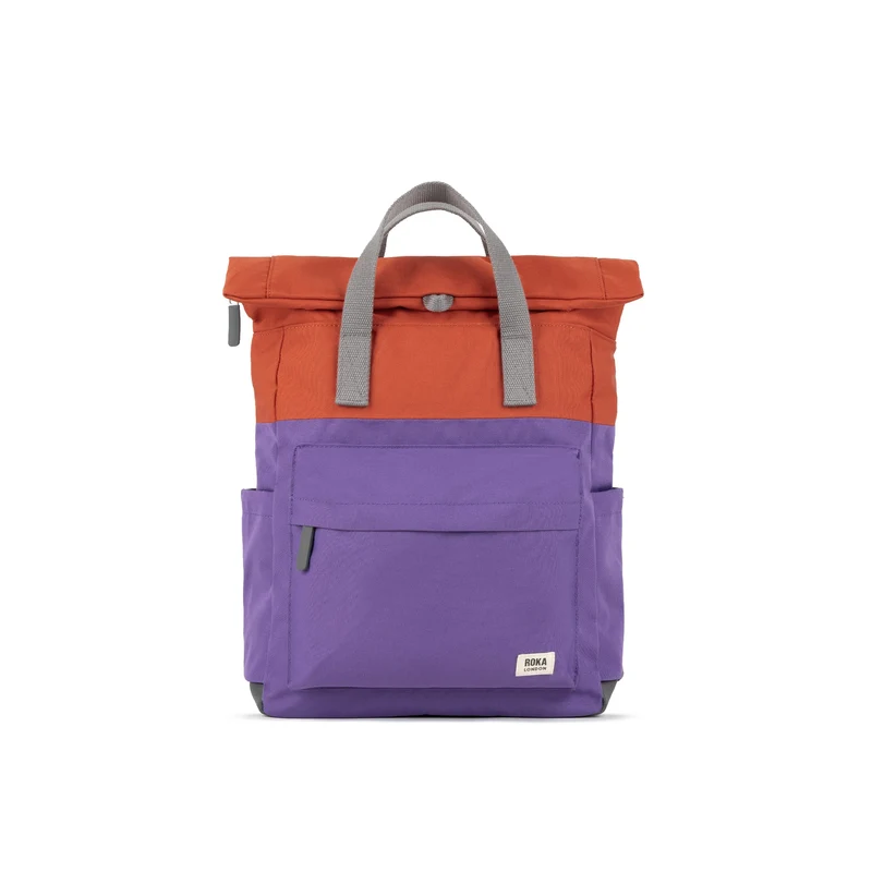 ROKA Kreativer Abfall Canfield B Imperial Purple/Rooibos Medium Recycled Canvas Bag