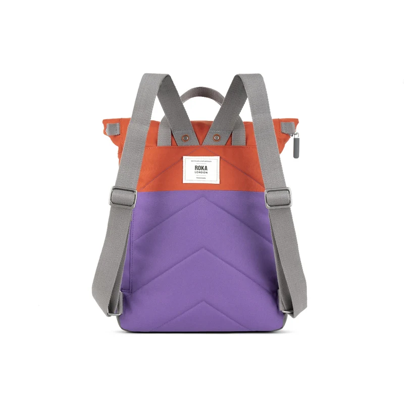 ROKA Kreativer Abfall Canfield B Imperial Purple/Rooibos Medium Recycled Canvas Bag