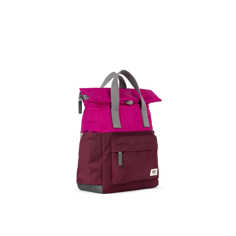 ROKA Kreativer Abfall Canfield B Pflaumen-/Bonbonfarbene kleine Tasche aus recyceltem Nylon