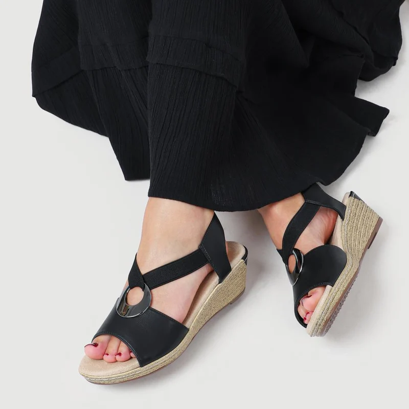Slip-On Slingback Sandals - WBINS41066 / 327 602 - Black