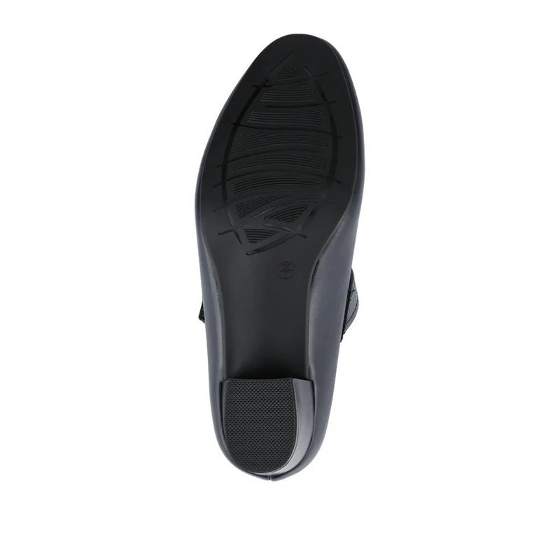 Wide Fit Touch-Fasten Heeled Mary Janes - WK42001 / 327 952 - Navy