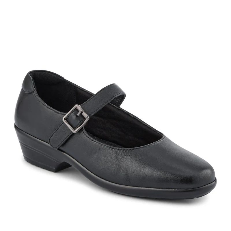 Sheepskin Leather Touch-Fasten Mary Janes - KF42017 / 328 182