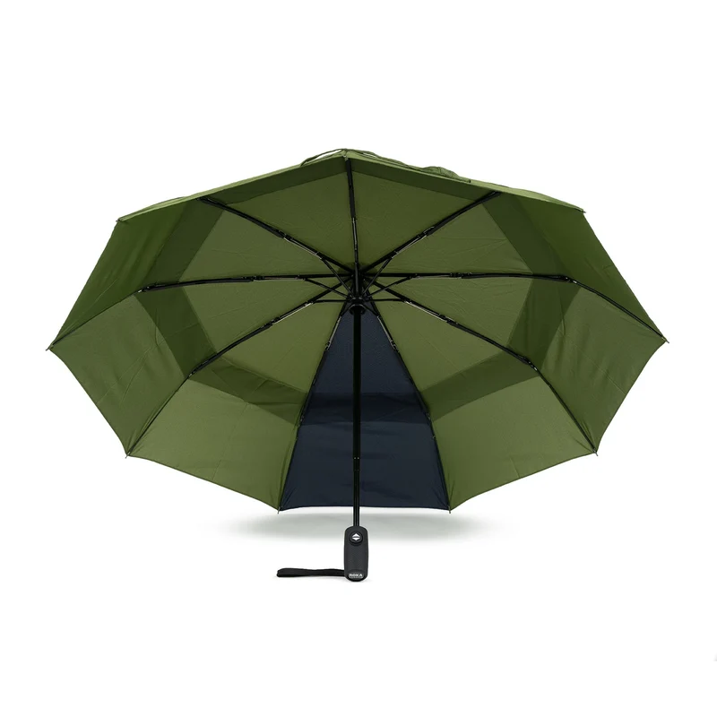 ROKA Waterloo Avocado / Mitternachtsregenschirm aus recyceltem Nylon