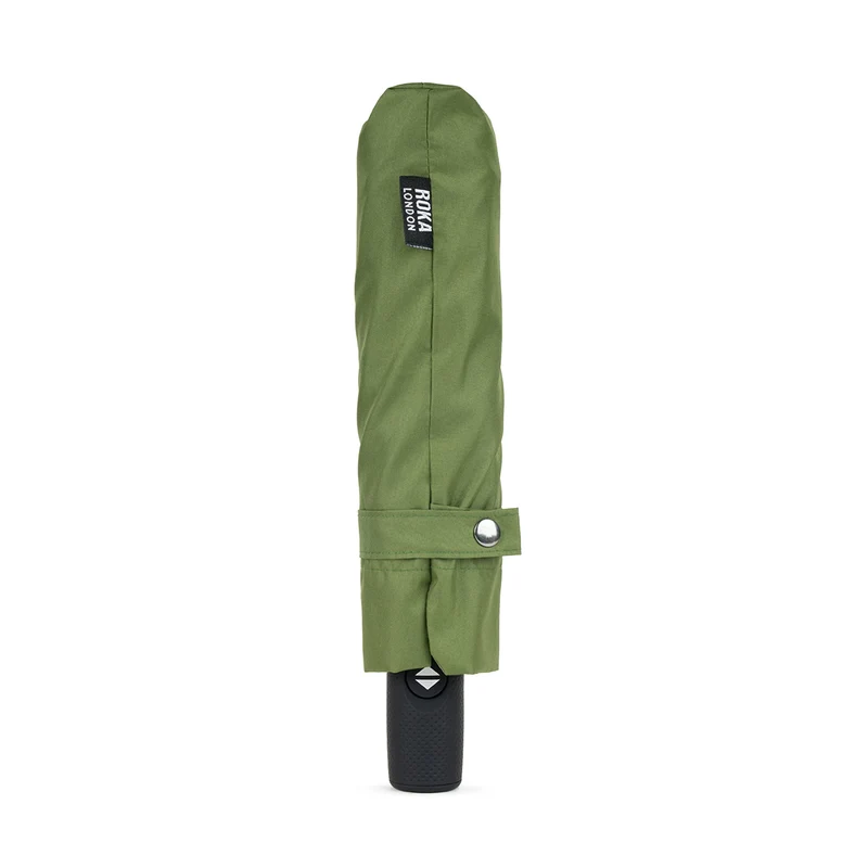 ROKA Waterloo Avocado / Mitternachtsregenschirm aus recyceltem Nylon