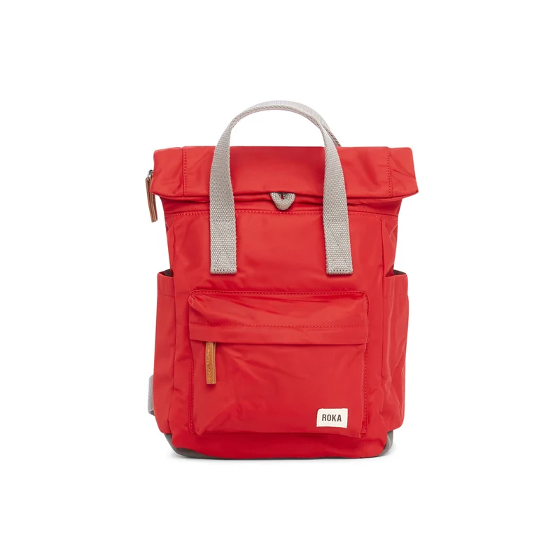 ROKA Canfield Kleine Tasche aus recyceltem Nylon, Farbe Cranberry
