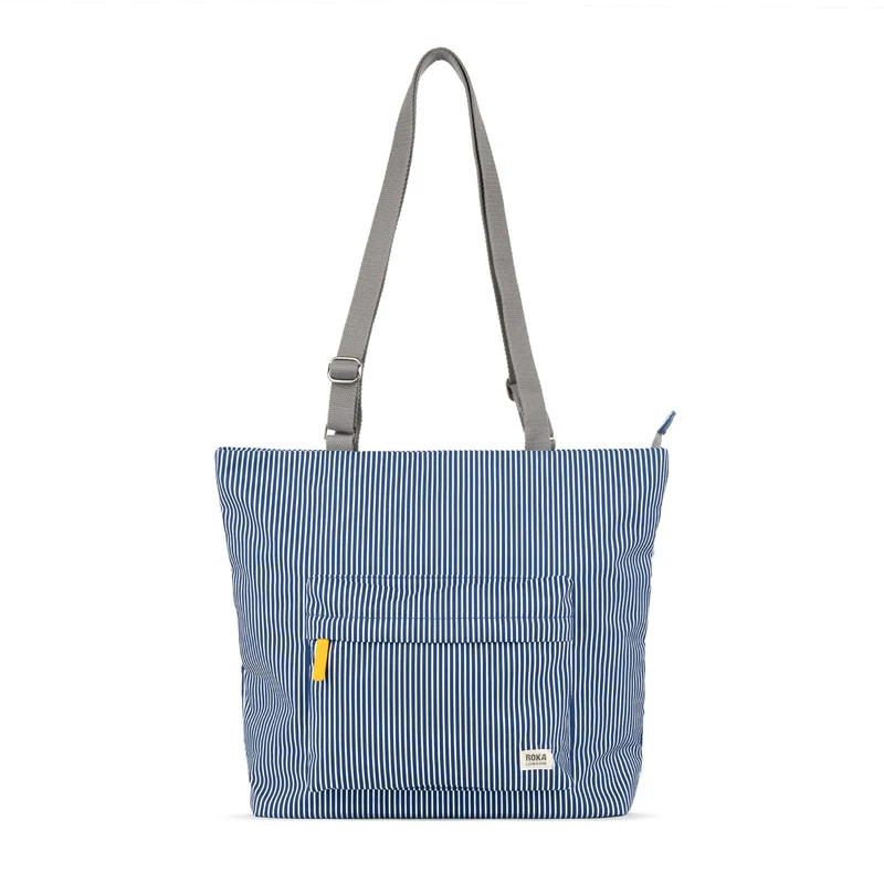 ROKA Trafalgar B Hickory Stripe Mittelgroße Tasche aus recyceltem Canvas
