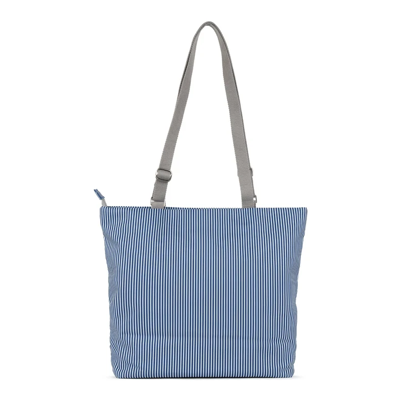 ROKA Trafalgar B Hickory Stripe Mittelgroße Tasche aus recyceltem Canvas