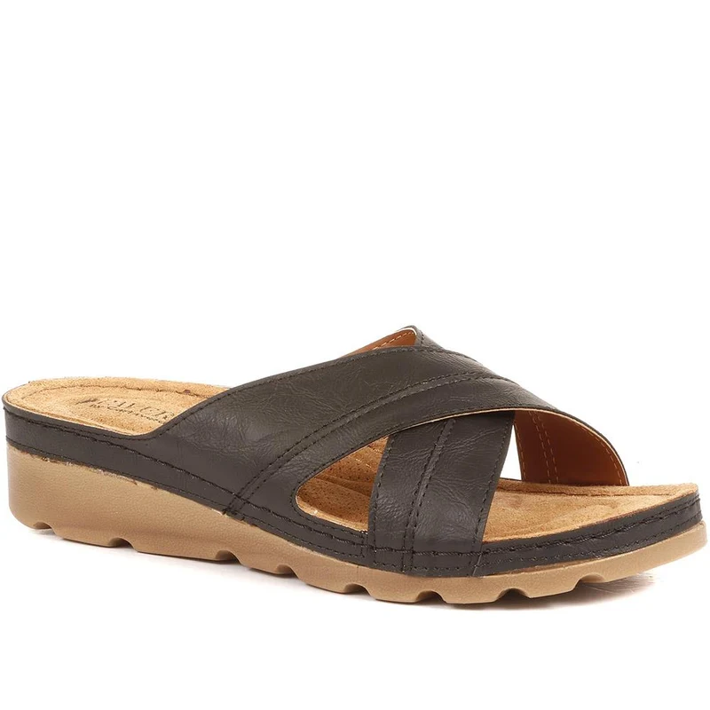 Crossover Mule Sandals - SERAY33007 / 320 090