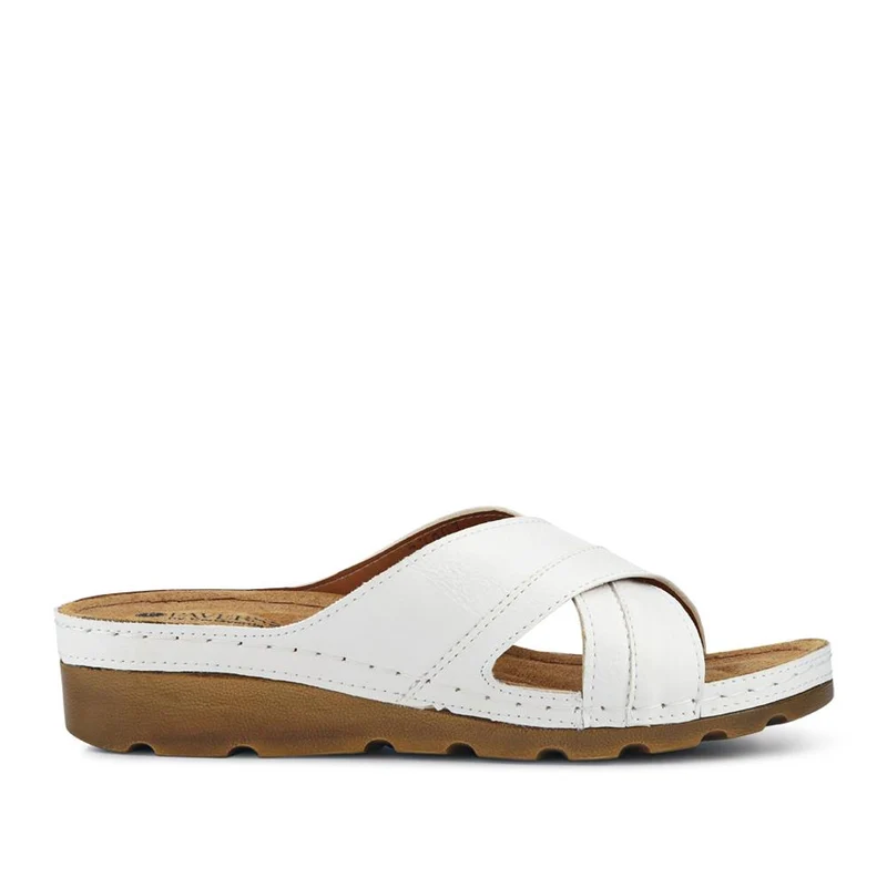 Crossover Mule Sandals - SERAY33007 / 320 090 - White