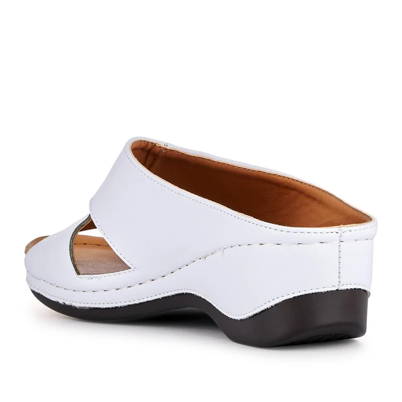 Wedge-Heeled Mules - WLIG41004 / 327 254 - White