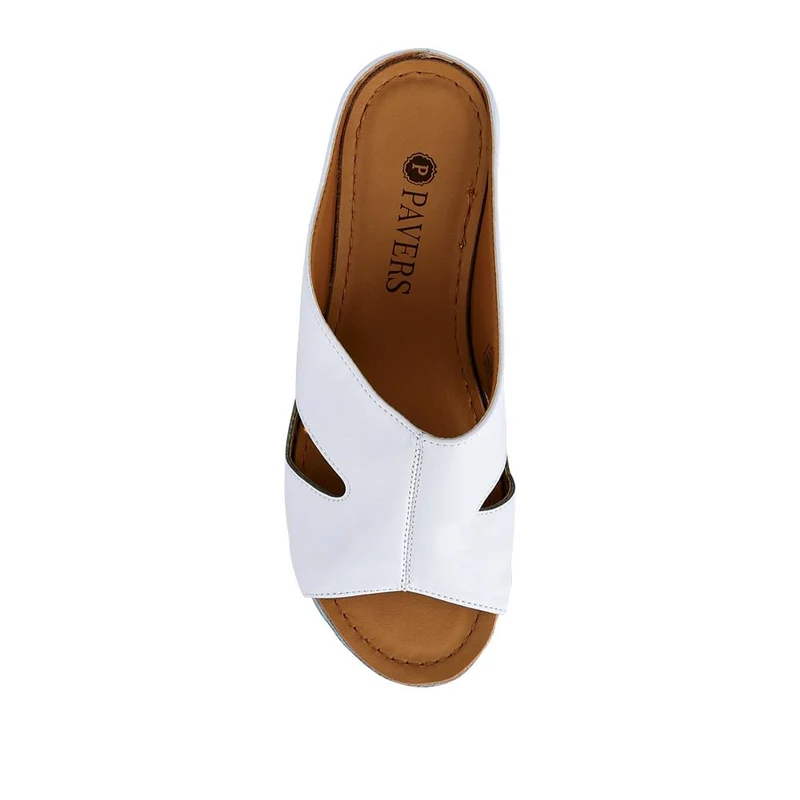 Wedge-Heeled Mules - WLIG41004 / 327 254 - White