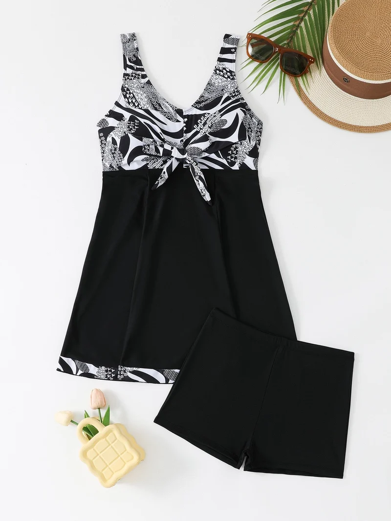 Damen Schwimmkleid mit Short-Integration Drune