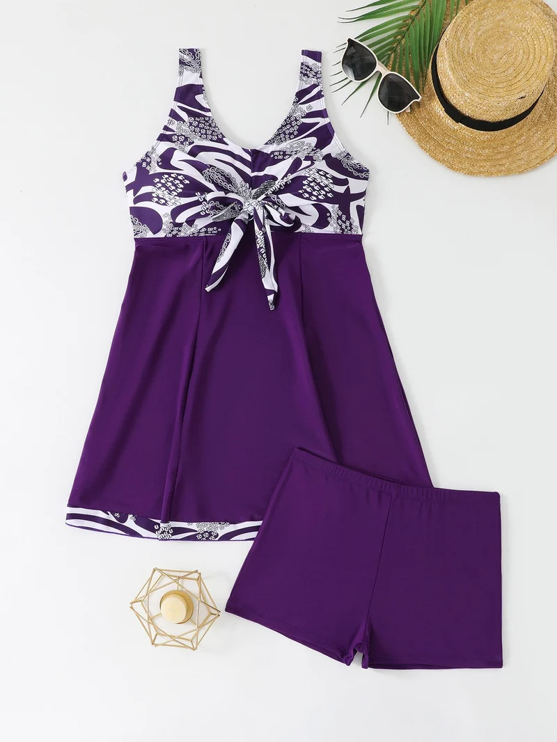 Damen Schwimmkleid mit Short-Integration Drune