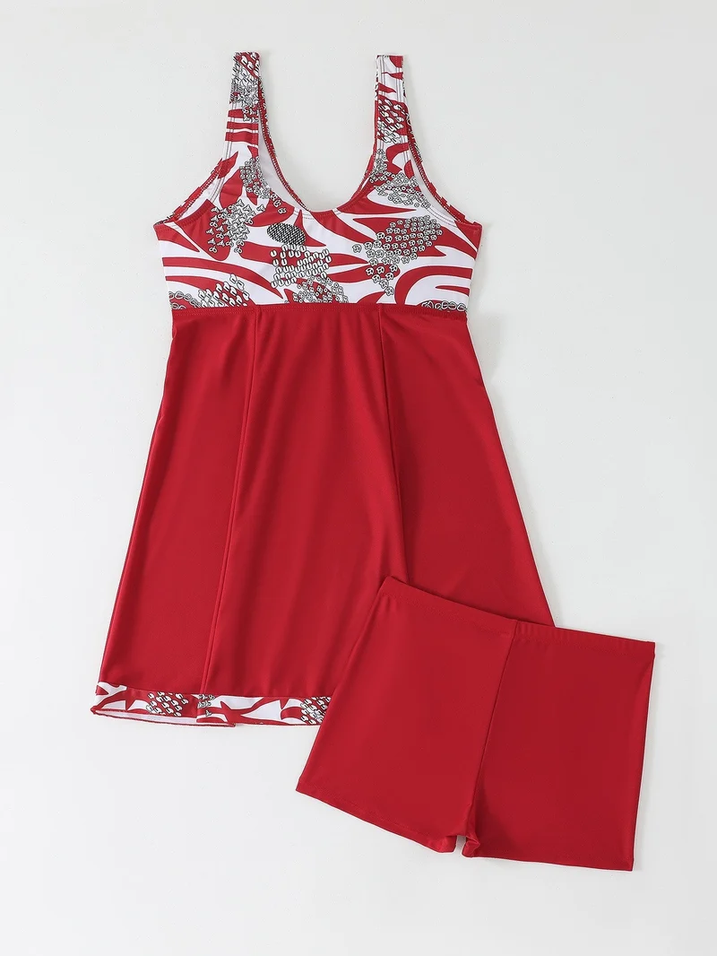 Damen Schwimmkleid mit Short-Integration Drune