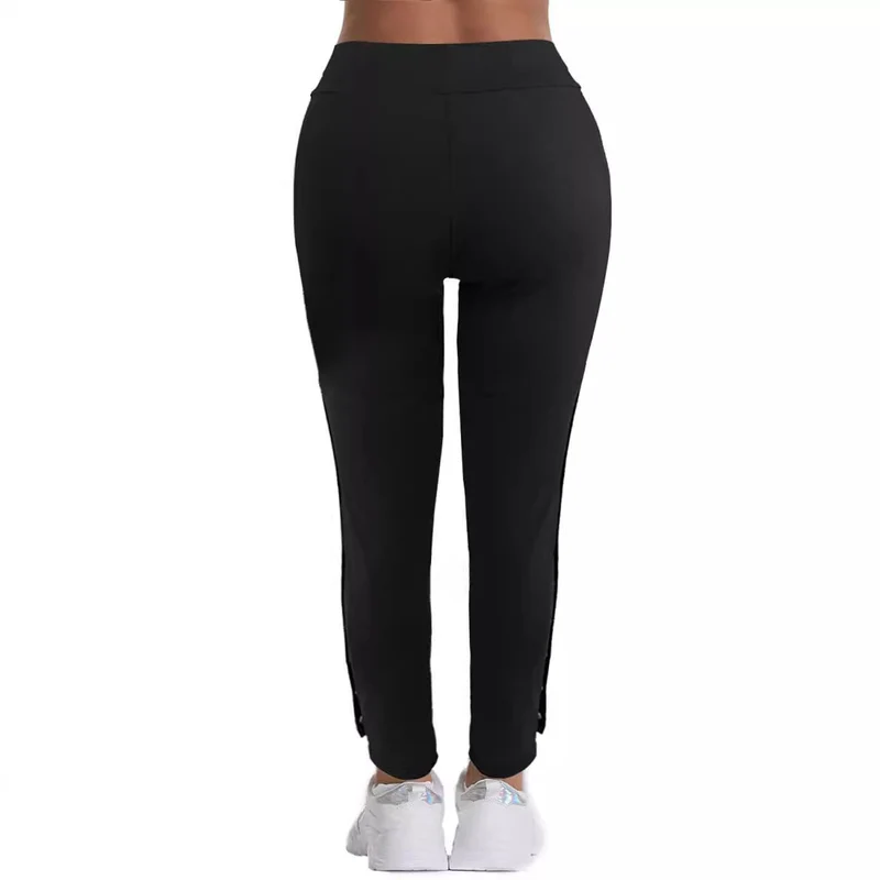 Damen Sportliche Premium-Hose mit praktischen Seitentaschen und Druckknopfdetails Drune
