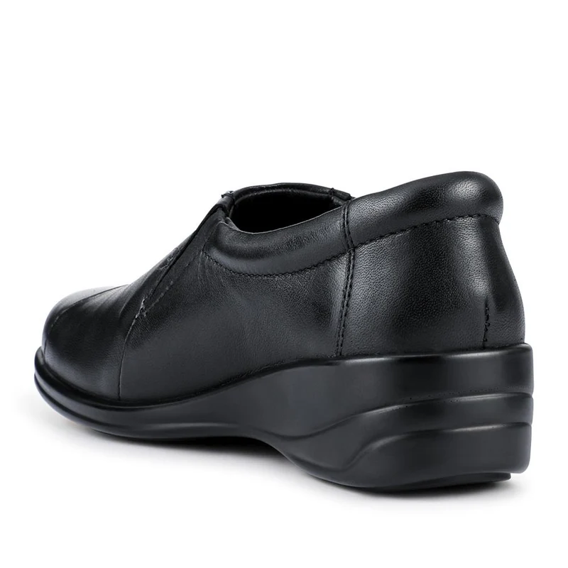 Smart Leather Slip-On Shoes - KF42001 / 328 024 - Black