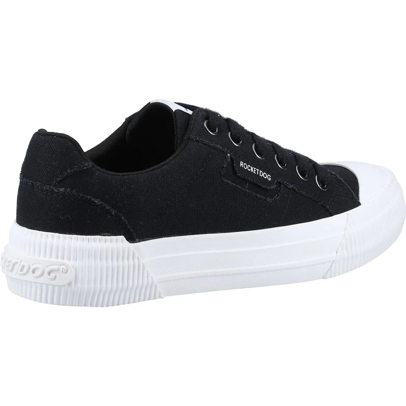 Rocket Dog Cheery 12A Canvas-Sneaker für Damen – Schwarz