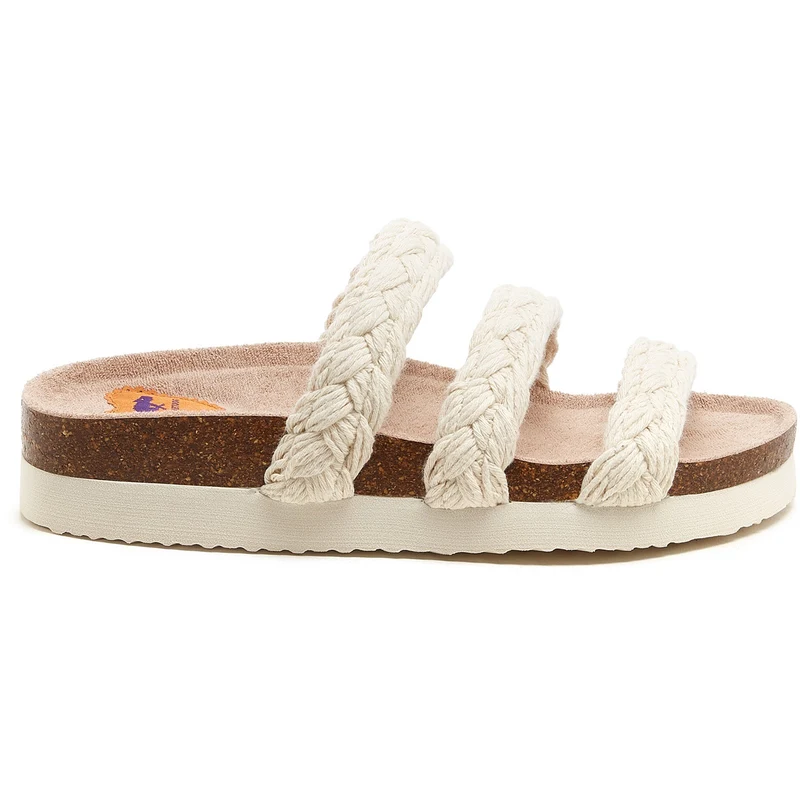 Rocket Dog Damen Ashley String Braid Sandale Hellbraun