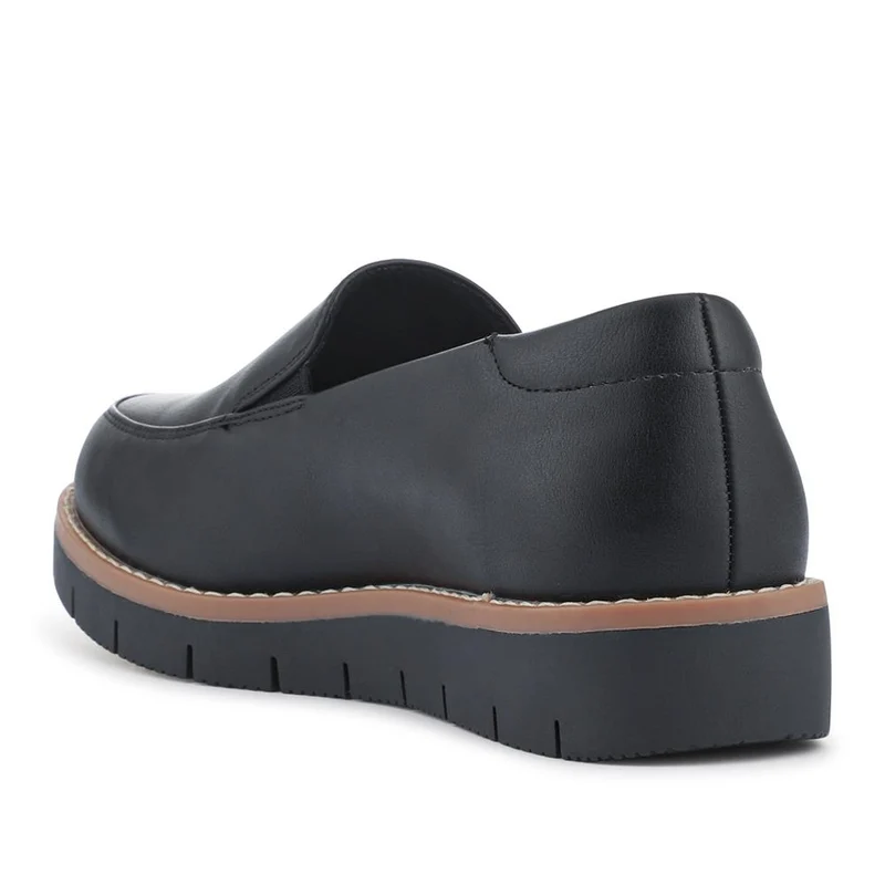 Wide Fit Elasticated Slip-On Shoes - WBINS42013 / 327 991 - Black