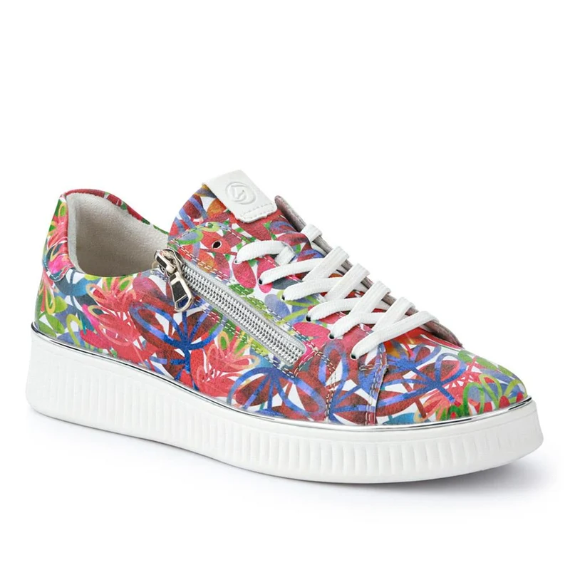Leather Lace-Up Trainers - DRS41505 / 326 859