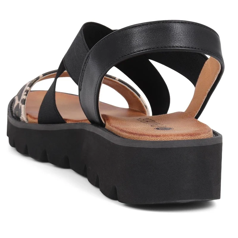 Slip On Chunky Sandals - BAIZH39011 / 325 194 - Black Multi