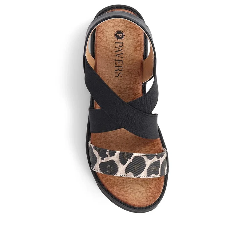 Slip On Chunky Sandals - BAIZH39011 / 325 194 - Black Multi