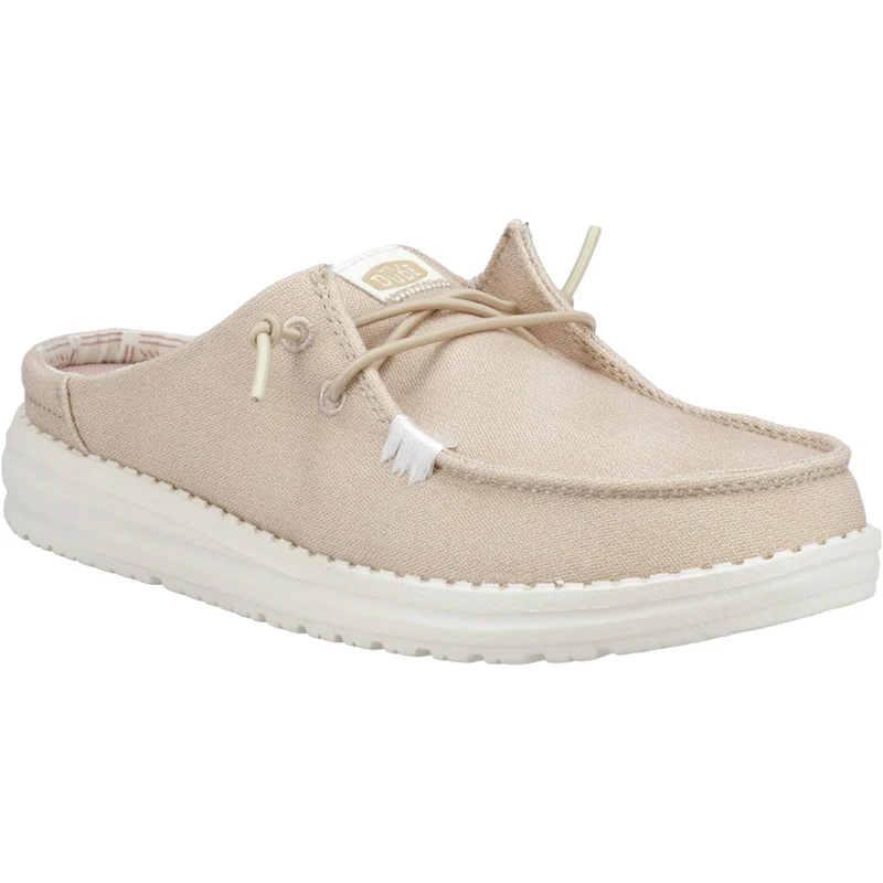 Hey Dude Wendy Slip Classic Pantolette für Damen – Hellbraun