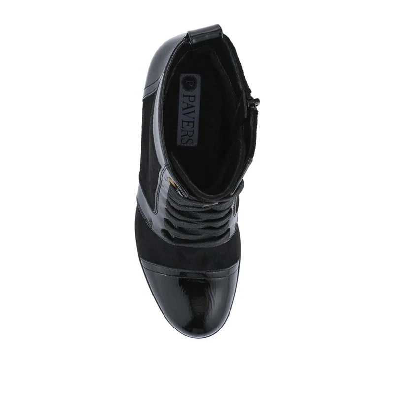 Block-Heeled Ankle Boots - SENBO42002 / 328 390 - Black