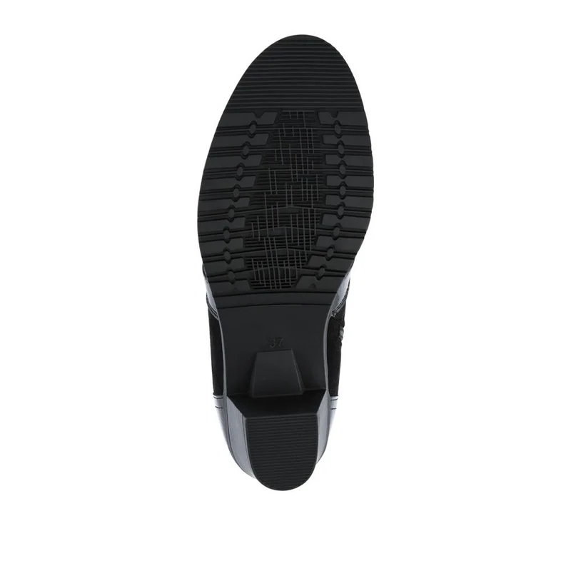 Block-Heeled Ankle Boots - SENBO42002 / 328 390 - Black