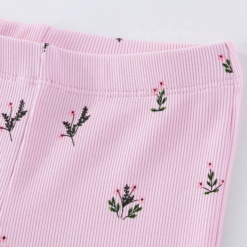 Mädchen Schlagleggings mit floralem Muster Drune