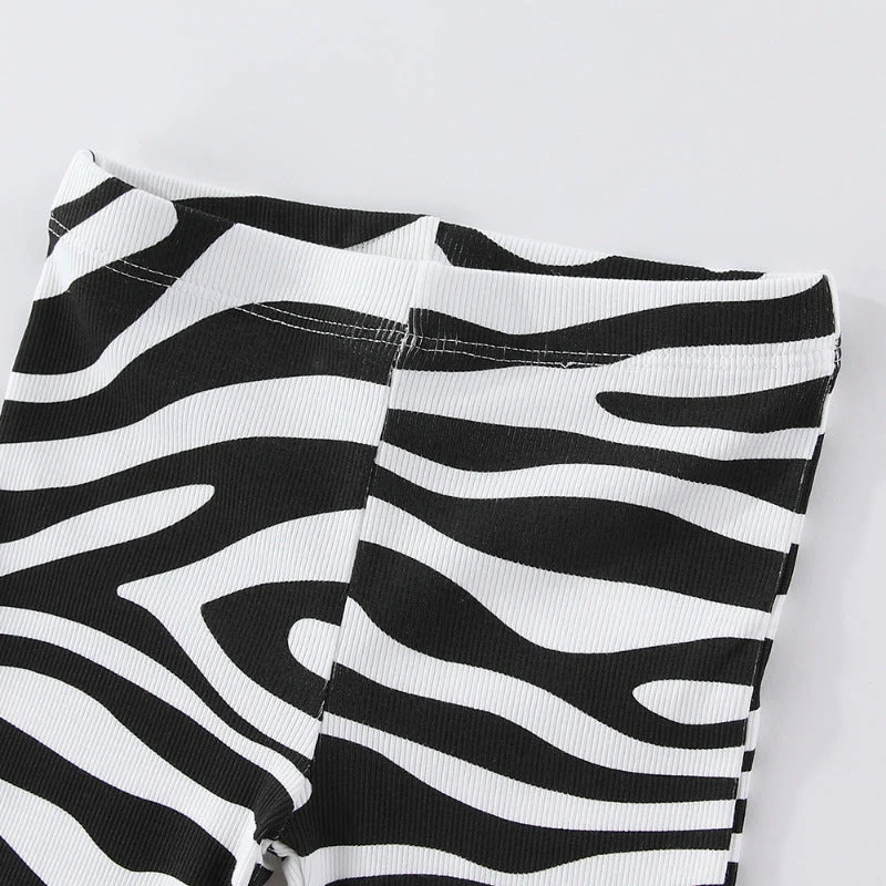 Mädchen Schlagleggings mit aufregendem Zebra-Muster Drune