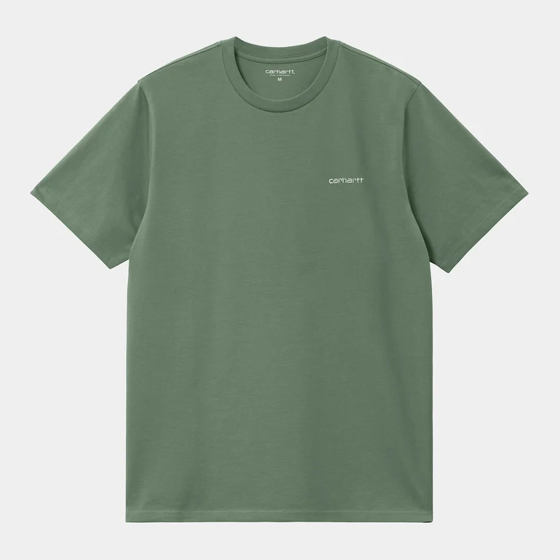 Carhartt WIP Herren-Kurzarm-T-Shirt mit Schriftzug-Stickerei – Park