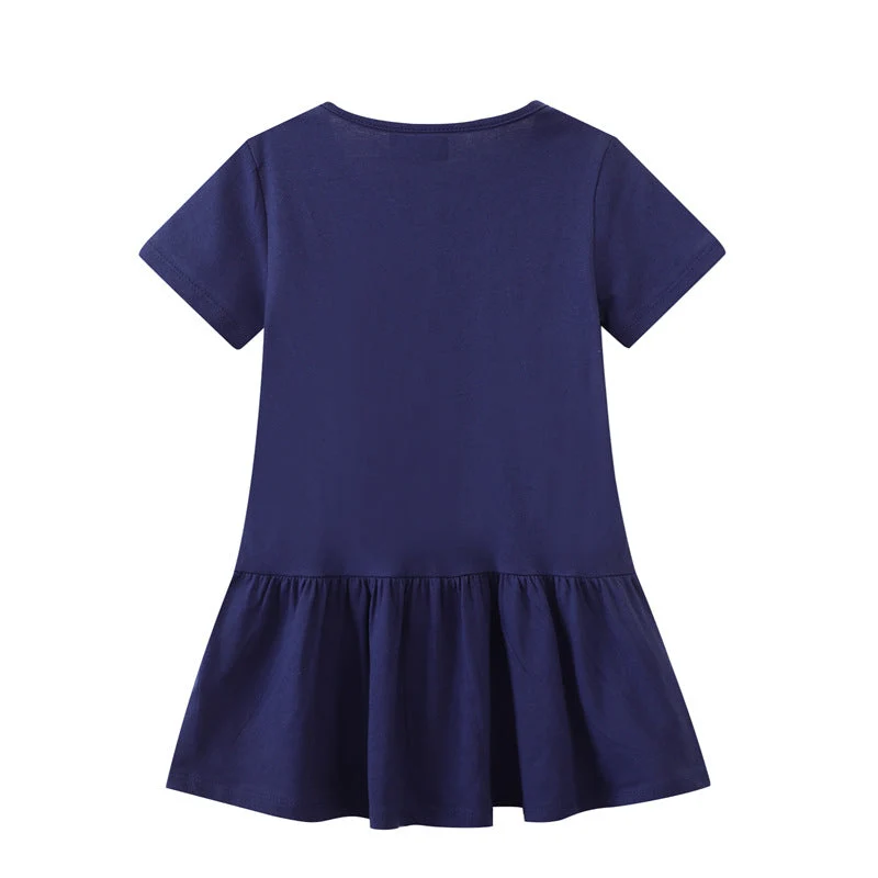 Mädchen T-Shirt Kleid mit zauberhaftem Einhornmotiv Drune