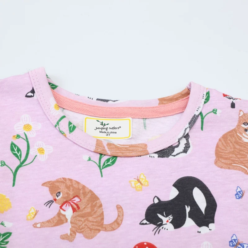 Mädchen T-Shirt Kleid mit kreativem Taschenmotiv Drune
